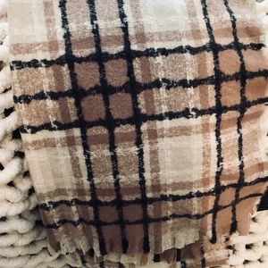 Dottie Couture Blush Plaid Scarf